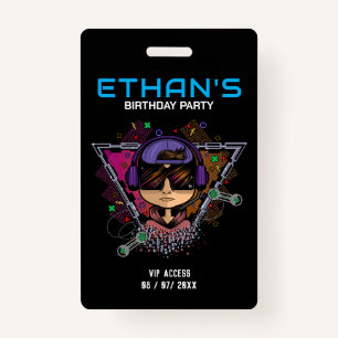 Birthday Party VIP Access ID Badge