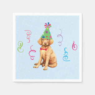 Birthday Party Vizsla Napkins