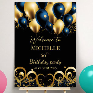 Birthday party welcome sign