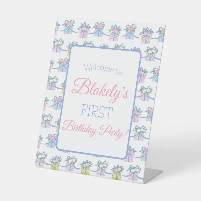 Birthday Party Welcome Sign -Every Day is a Gift (Front)