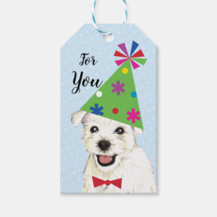 Birthday Party Westie Gift Tags