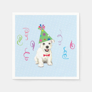 Birthday Party Westie Napkins