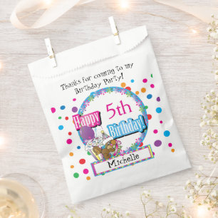 Birthday Party with Cute Cartoon Squirrel Favour Bags