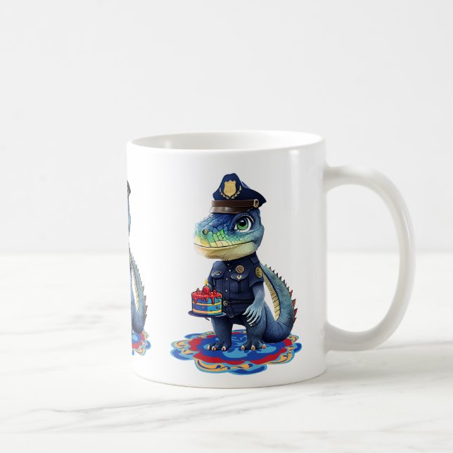 Birthday Patrol Gator Coffee Mug (Right)