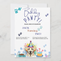 Birthday Pawty Labrador Retriever Dog Birthday