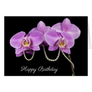 Birthday Pearls and Orchids