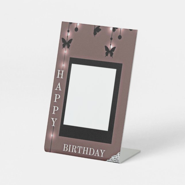 birthday pedestal sign (Front)