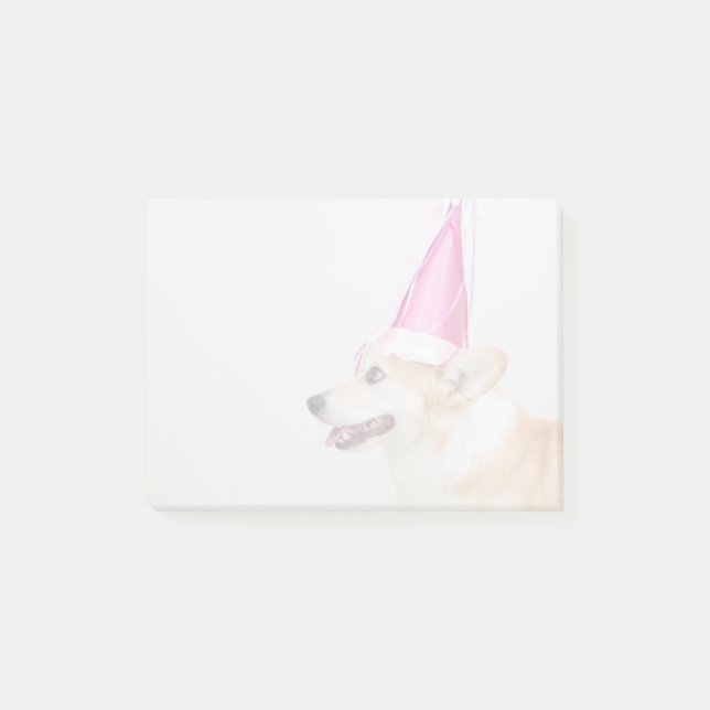 Birthday Pembroke Welsh Corgi Dog Post-it Notes (Front)