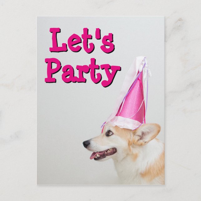 Birthday Pembroke Welsh Corgi Dog Postcard (Front)