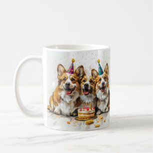 Birthday Pembroke Welsh Corgi Dogs Coffee Mug