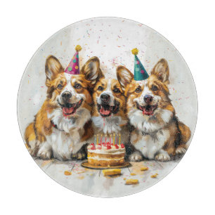 Birthday Pembroke Welsh Corgi Dogs Cutting Board