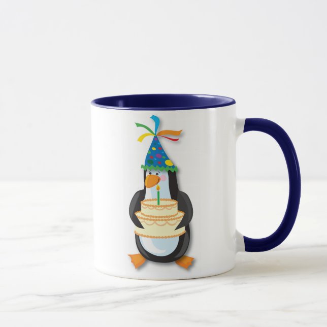 Birthday Penguin Mug (Right)