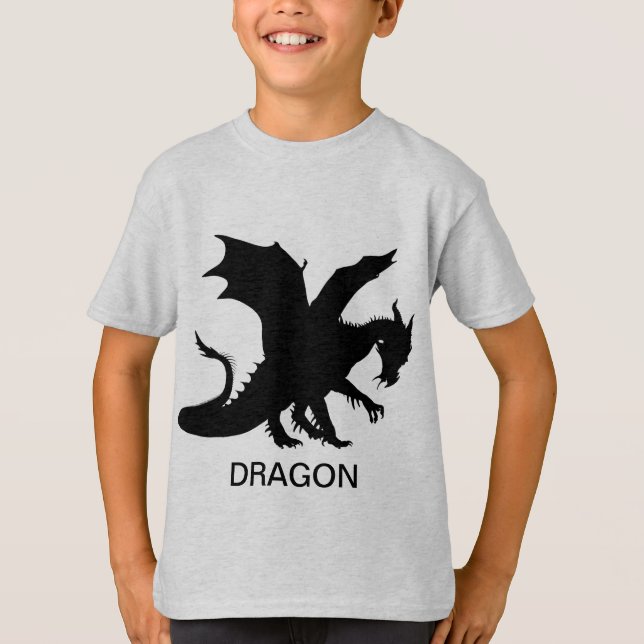 Birthday Personalised Dragon T-Shirt (Front)