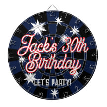 BIRTHDAY Personalised Name - Midnight Sky & Stars