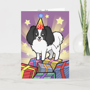 Birthday Phalene / Japanese Chin Card