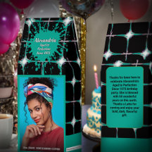 Birthday Photo Aged To Perfection Black Favours