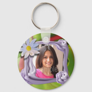 Birthday Photo, Cake Key Ring