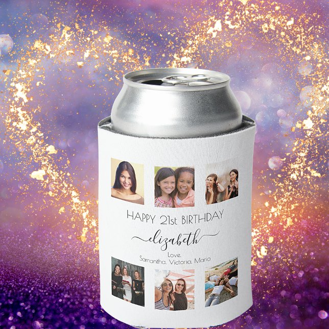 Birthday photo collage black white best friends can cooler (Creator Uploaded)