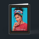 Birthday Photo Custom  Card<br><div class="desc">Birthday Photo Custom Card is an elegant and fun personalised card you can recreate for yourself. Personalise it. Leave or Replace the Photograph with yours on the cover and replace the words on the cover and inside with yours. The card will make a nice surprise for mum, sister, aunt, friend,...</div>
