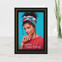 Birthday Photo Custom Card