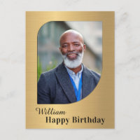 Birthday Photo Custom Postcard
