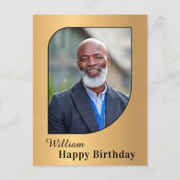 Birthday Photo Custom Postcard