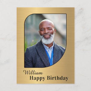 Birthday Photo Custom Postcard