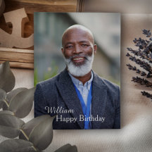 Birthday Photo Custom Postcard