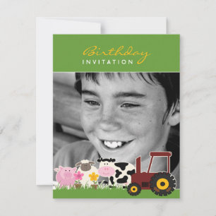 Birthday Photo Farm Card