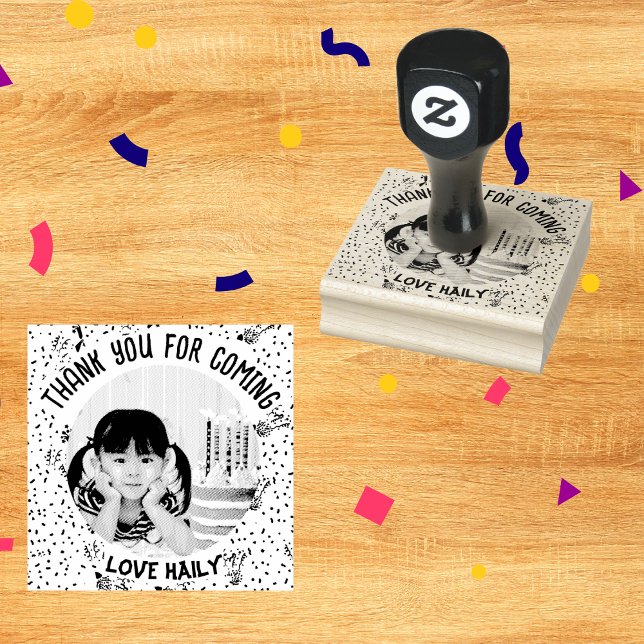  Birthday Photo Kids Party Favour Rubber Stamp (Creator Uploaded)