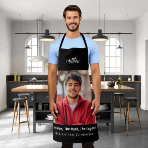 Birthday photo man myth legend name fun apron