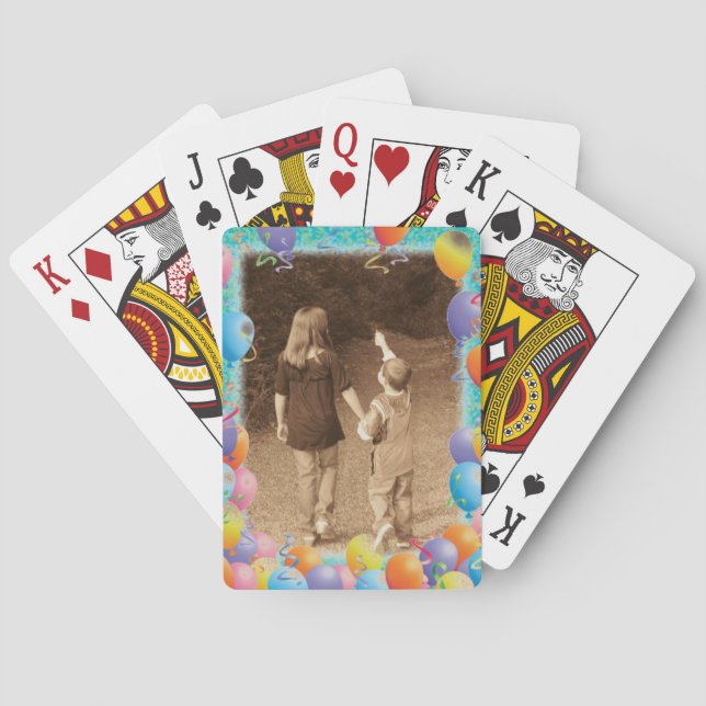 BIRTHDAY PHOTO PLAYING CARD TEMPLATE (Back)