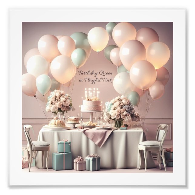 BIRTHDAY PHOTO PRINT (Front)