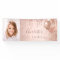 Birthday photo rose gold glitter monogram