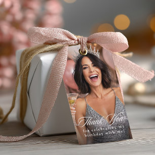 Birthday Photo Thank You for Celebrating Gift Tags