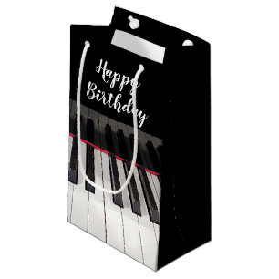 Birthday Piano Keyboard Small Gift Bag