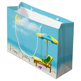 Birthday Pickle In A Chair With Cocktail Large Gift Bag