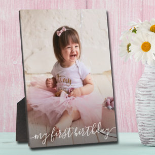 Birthday Picture Frame Easel Back Frameless Photo
