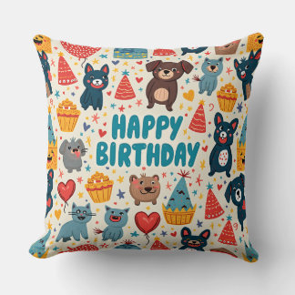 Birthday Pillow Cushion 