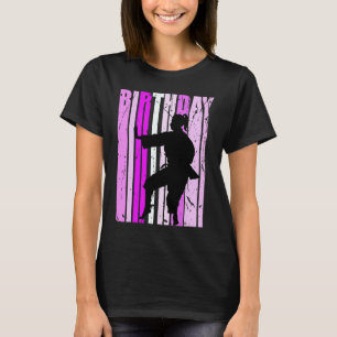 Birthday Pink Karate White Belt For Girls Or Women T-Shirt