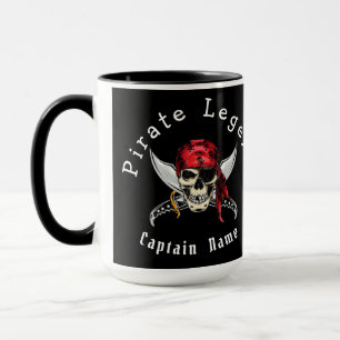 BIRTHDAY Pirate Skull Mug