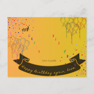 Birthday poem card