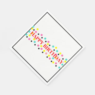 Birthday Polka Dots Napkin