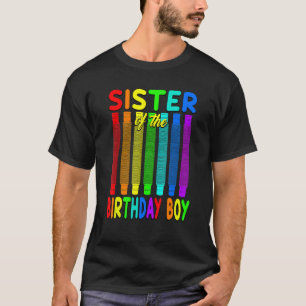 Birthday Pop Tube Sister of the Birthday Boy T-Shirt