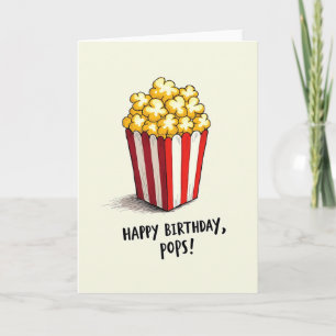Birthday Popcorn Box Card