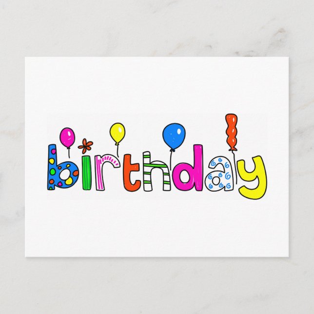 birthday postcard (Front)