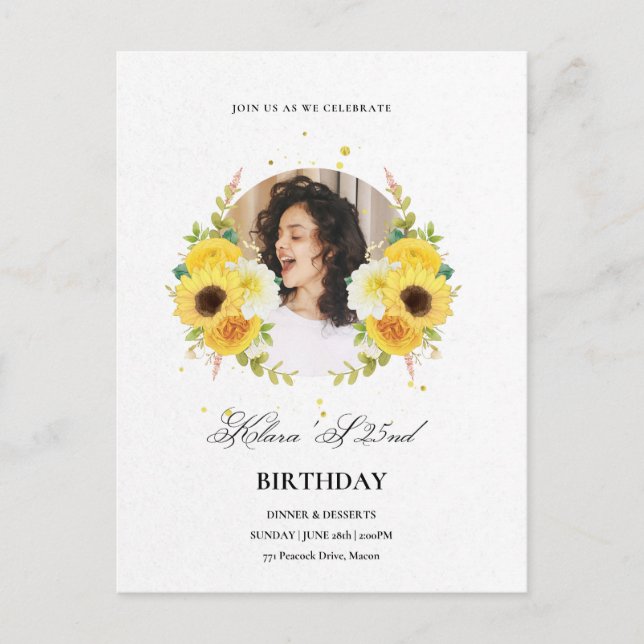 Birthday  postcard (Front)