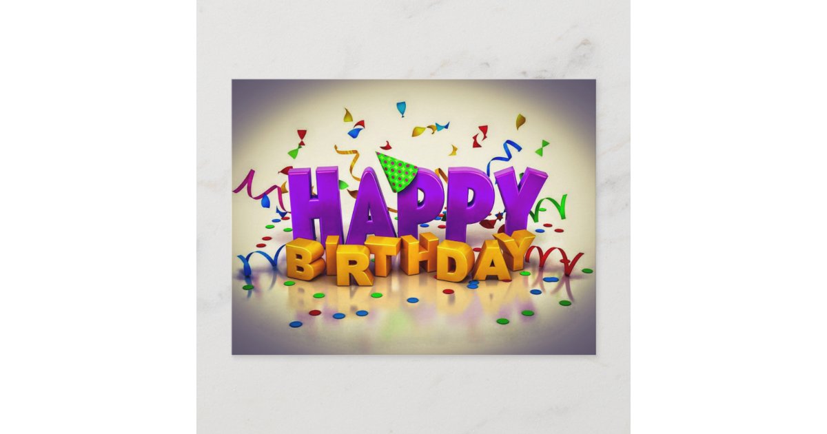 birthday postcard | Zazzle