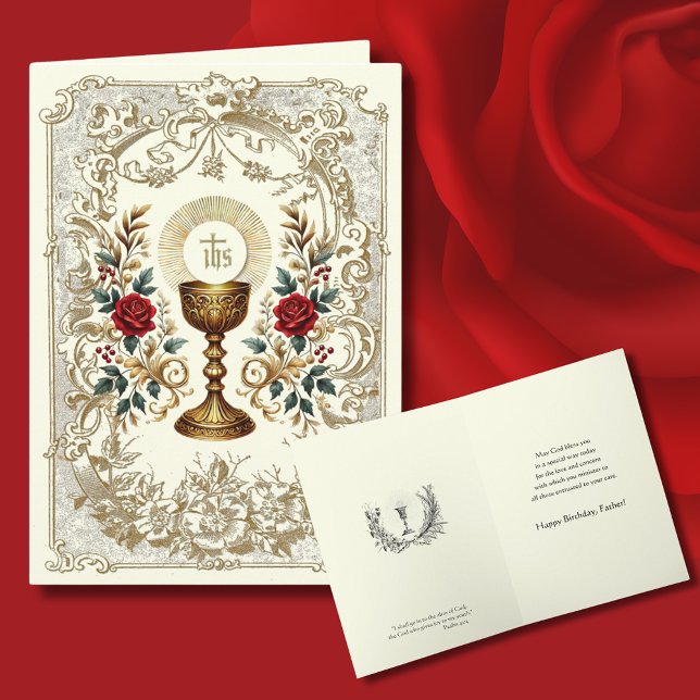 Birthday Prayer Eucharist Scripture Priest Card (Creator Uploaded)
