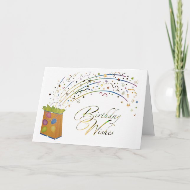 Birthday Present Birthday Card (Front)